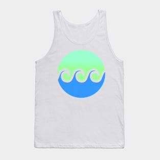 Minimal California Surf Design Tank Top